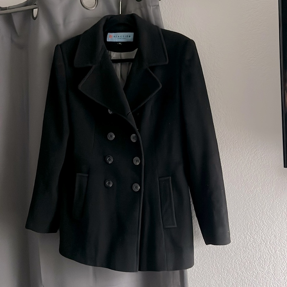 Kenneth Cole Black Pea coat